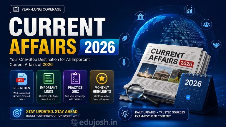 Current Affairs 2026 in Hindi