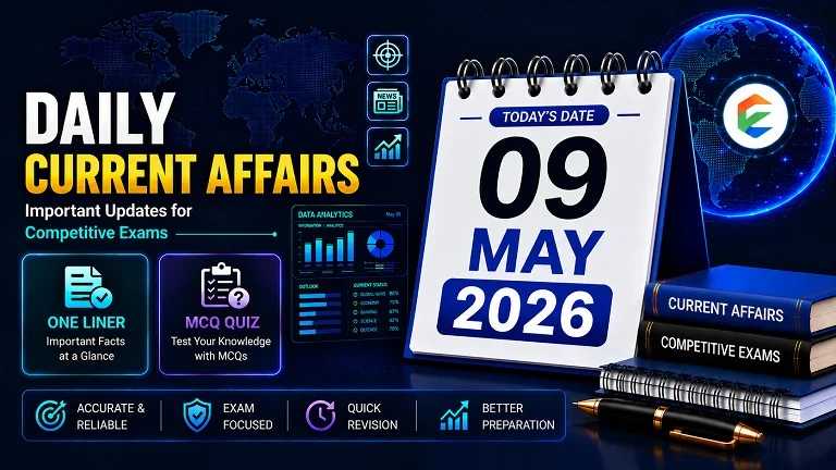 09 May 2026 Current Affairs in Hindi - EduJosh