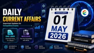 01 May 2026 Current Affairs in Hindi - EduJosh