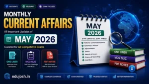 May 2026 Current Affairs in Hindi - EduJosh