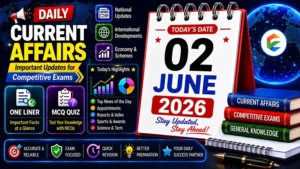 02 June 2026 Current Affairs in Hindi - EduJosh