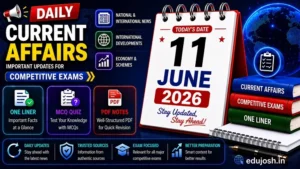 11 June 2026 Current Affairs in Hindi - EduJosh