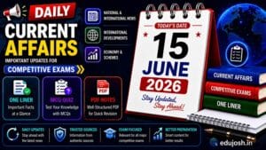 15 June 2026 Current Affairs in Hindi - EduJosh