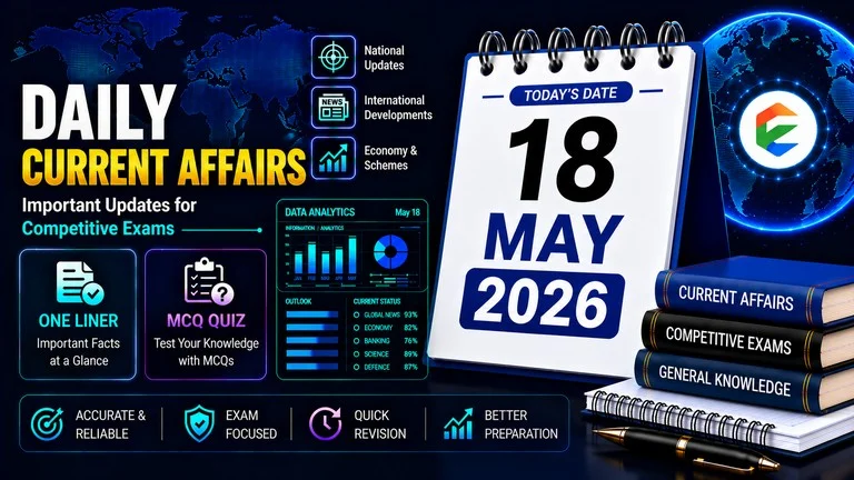 18 May 2026 Current Affairs in Hindi - EduJosh