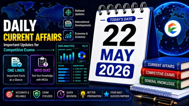 22 May 2026 Current Affairs in Hindi - EduJosh