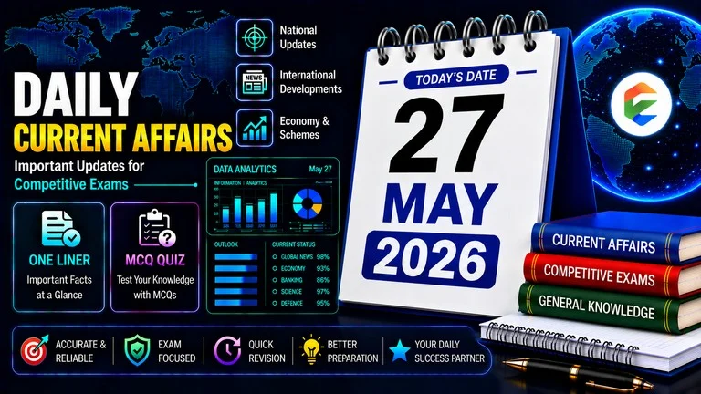 27 May 2026 Current Affairs in Hindi - EduJosh
