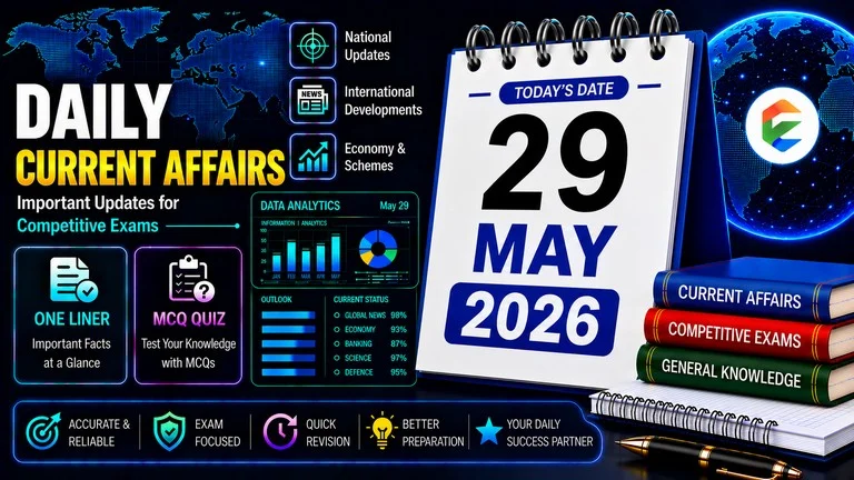 29 May 2026 Current Affairs in Hindi - EduJosh