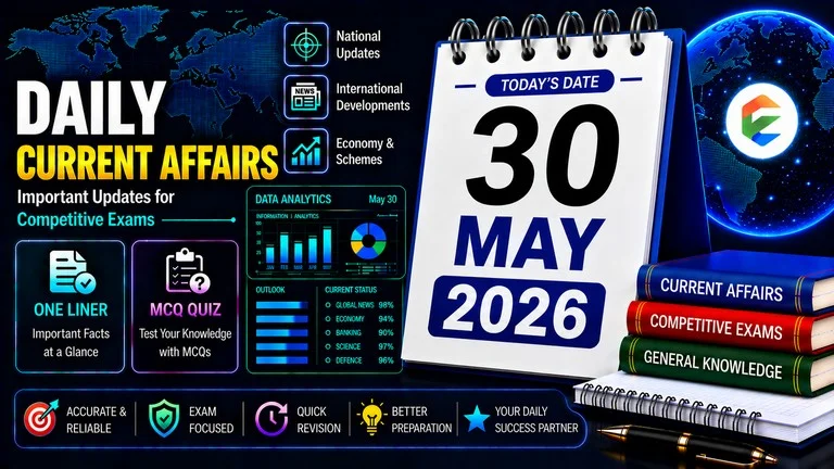 30 May 2026 Current Affairs in Hindi - EduJosh