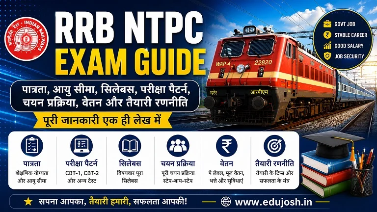 RRB NTPC Exam Guide in Hindi – Eligibility, Syllabus, Exam Pattern, Salary and Selection Process