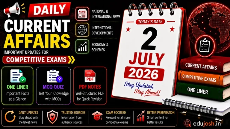 02 July 2026 Current Affairs Notes