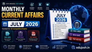 July 2026 Current Affairs in Hindi - EduJosh